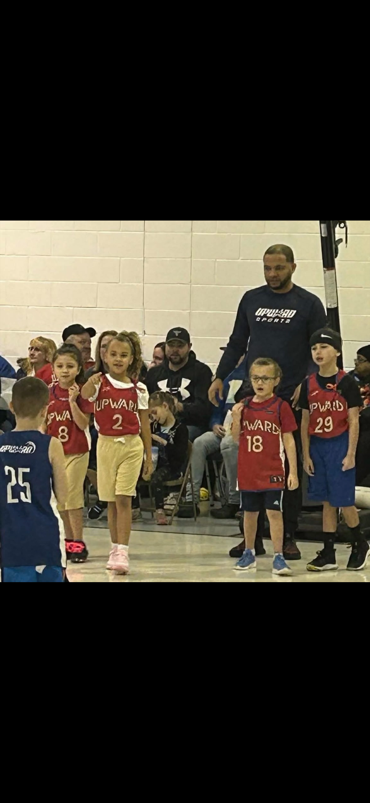 Raelyn Sams with Coach William Sams